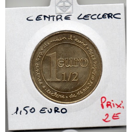 1.50 Euro de centre Leclerc piece de monnaie € des villes