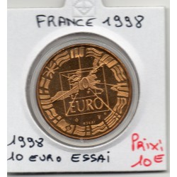 10 Euro essai France 98 piece de monnaie € des villes