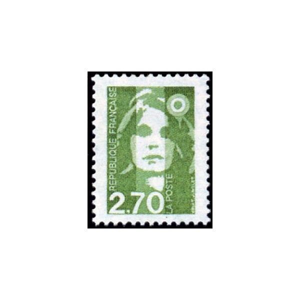 Timbre Yvert No 3005 Marianne du bicentenaire 2.80fr verte