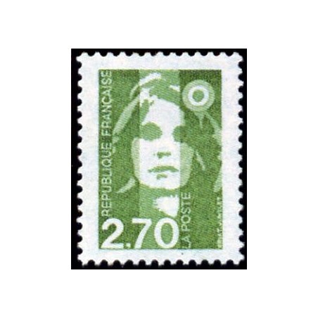 Timbre Yvert No 3005 Marianne du bicentenaire 2.80fr verte