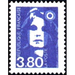 Timbre Yvert No 3006 Marianne du bicentenaire 3.80fr bleue