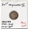 20 centimes Napoléon III tête laurée 1867 BB Strasbourg Sup, France pièce de monnaie