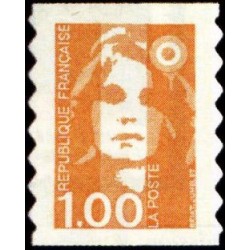 Timbre Yvert No 3009 Marianne du Bicentenaire 1fr orange Issue de carnet