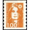 Timbre Yvert No 3009 Marianne du Bicentenaire 1fr orange Issue de carnet