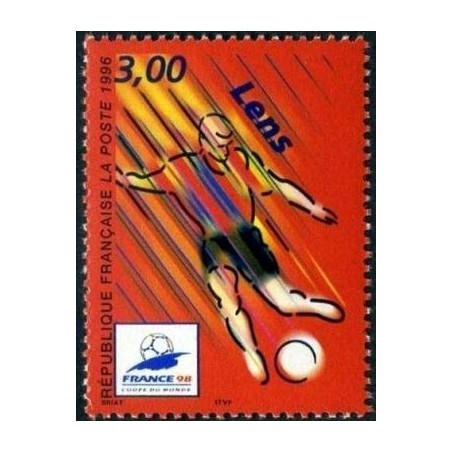 Timbre Yvert No 3010 Coupe du monde de foot, stade de Lens