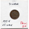 Suède 25 Ore 1956 Sup, KM 824 pièce de monnaie