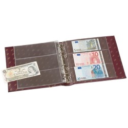 NUMIS album billets de banque avec étui de protection, 20 pochettes incluses 