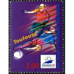 Timbre Yvert No 3013 Coupe du monde de foot, stade de Toulouse