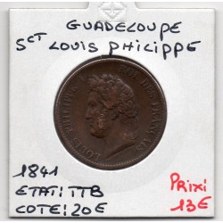 Colonies Louis Philippe 5 centimes 1841 A TTB Guadeloupe, Lec 308 pièce de monnaie