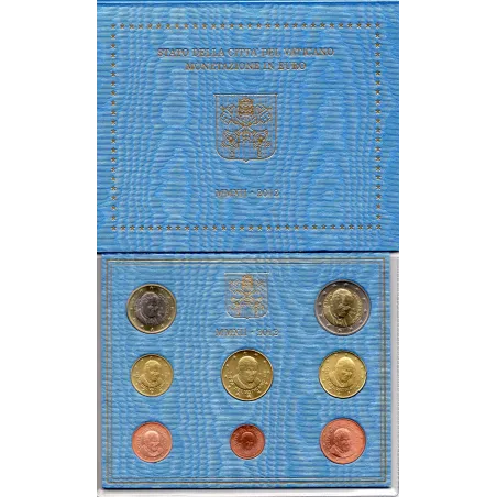 Coffret BU Vatican 2012 Pape François pièces de monnaie