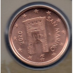 Pièce 2 centimes BU Saint-Marin 2020