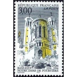 Timbre Yvert No 3022 Basllique Notre dame de Fourvière à Lyon