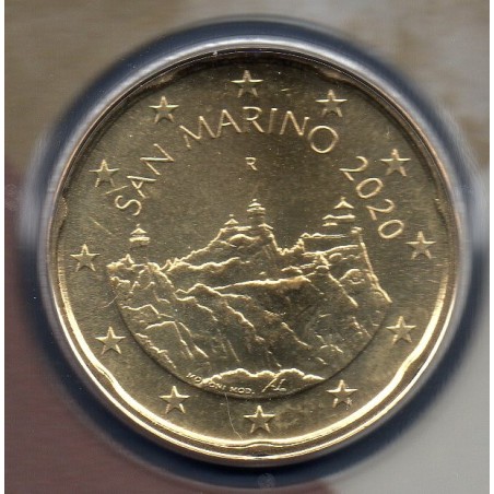 Pièce 20 centimes BU Saint-Marin 2020