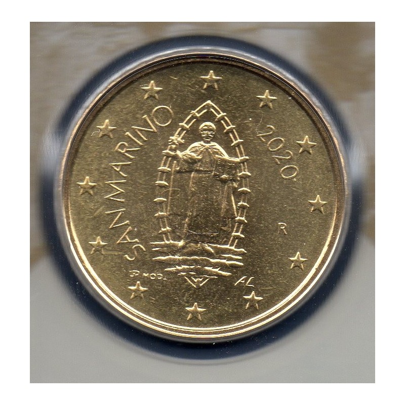 Pièce 50 centimes BU Saint-Marin 2020