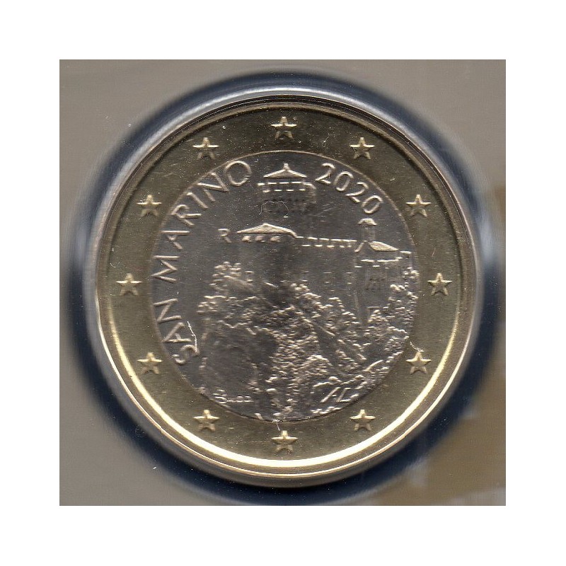 Pièce 1 euro BU Saint-Marin 2020