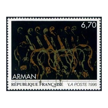 Timbre Yvert No 3023 Oeuvre d'Arman