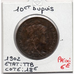 10 centimes Dupuis 1902 TTB, France pièce de monnaie
