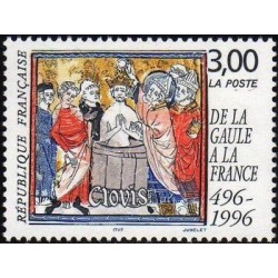 Timbre Yvert No 3024 Le bapteme de Clovis