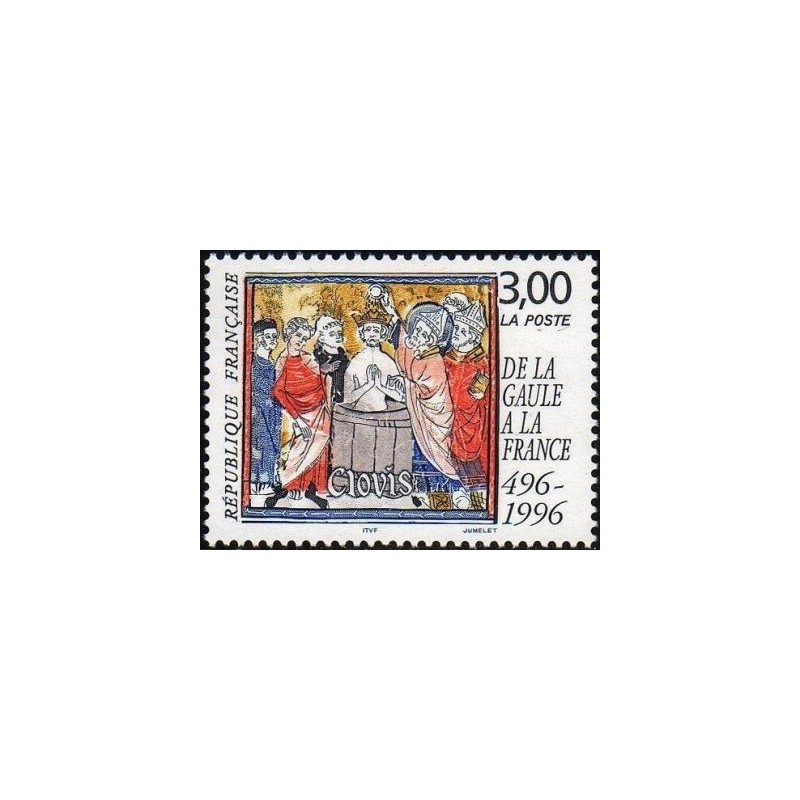 Timbre Yvert No 3024 Le bapteme de Clovis