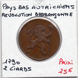 Pays-Bas Autrichiens 2 Liards 1790 TB+, KM 45 pièce de monnaie