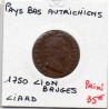Pays-Bas Autrichiens Liard 1750 Lion Bruges TB, KM 2 pièce de monnaie