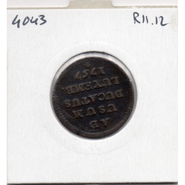 Luxembourg liard 1757 TTB, KM 1 pièce de monnaie
