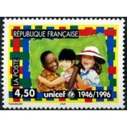 Timbre Yvert No 3033  Cinquantenaire de l'UNICEF