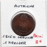 Autriche 1 kreuzer 1816 O Ovaricza TTB, KM 2113 pièce de monnaie