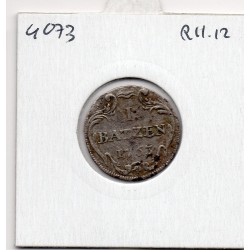 Suisse Canton Bâle Basel 1 Batzen 1763 TTB+, KM 164 pièce de monnaie
