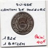Suisse Canton Solothurn  Soleure 1 Batzen 1826 Sup-, KM 80 pièce de monnaie