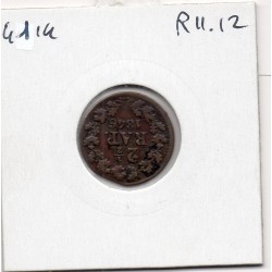 Suisse Canton Fribourg 2 1/2 Rappen 1846 TTB, KM 91 pièce de monnaie