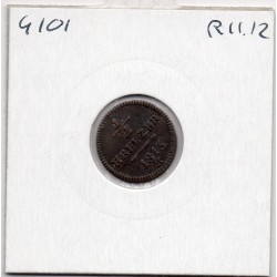 Suisse Canton Saint Gall 1/2 Kreuzer 1813 TTB, KM 109 pièce de monnaie