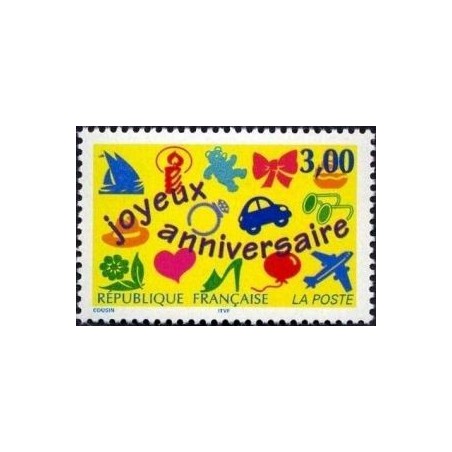 Timbre Yvert France No 3046 Jojeux anniversaire
