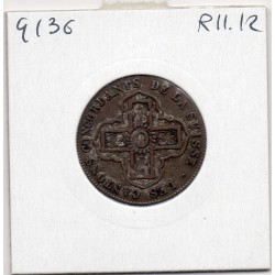 Suisse Canton Vaud 1 batzen 1825 TTB+, KM 20 pièce de monnaie