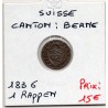 Suisse Canton Berne 1 rappen 1836 TTB+, KM 175 pièce de monnaie