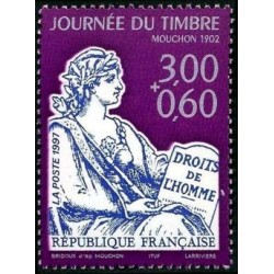 Timbre Yvert France No 3051 Journée du timbre, Mouchon 1902 issu de feuille
