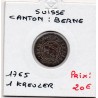 Suisse Ville de Berne 1 Kreuzer 1765 TTB, KM 115 pièce de monnaie