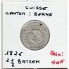 Suisse Canton Berne 2 1/2 Batzen 1826 TTB, KM 195.1 pièce de monnaie