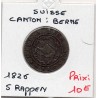 Suisse Canton Berne 5 rappen 1826 TTB, KM 193 pièce de monnaie