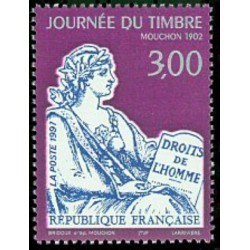 Timbre Yvert France No 3052 Journée du timbre, Mouchon 1902 issu de carnet