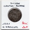 Suisse Canton Berne 1/2 Batzen 1771 TTB, KM 91 pièce de monnaie