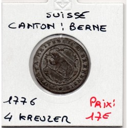 Suisse Canton Berne 1/2 Batzen 1776 TTB, KM 91 pièce de monnaie