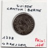 Suisse Canton Berne 1/2 Batzen 1778 TB, KM 91 pièce de monnaie