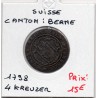Suisse Canton Berne 1/2 Batzen 1798 TTB, KM 91 pièce de monnaie