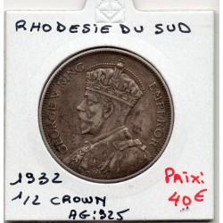 Rhodésie du sud 1/2 crown 1932 TTB, KM 5 pièce de monnaie