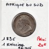 Afrique du sud 1 shilling 1896 TTB KM 5 pièce de monnaie