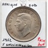 Afrique du sud 5 shillings 1952 Sup KM 41 pièce de monnaie