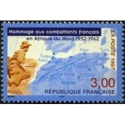 Timbre Yvert France No 3072 Hommage aux combattants Français