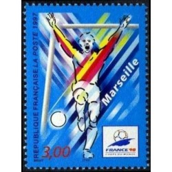 Timbre Yvert No 3075 Marseille, France 1998 coupe du monde de foot