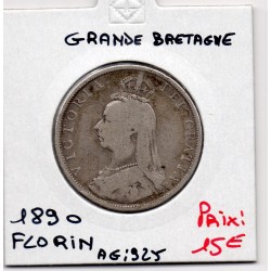 Grande Bretagne 1 Florin 1890 TB, KM 762 pièce de monnaie